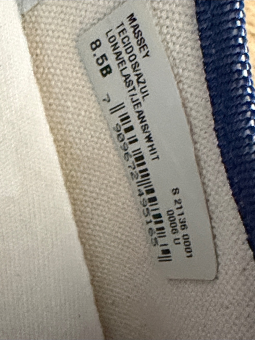 SCHUTZ MASSEY LONA/ELAST/JEANS/WHIT Denim Sneakers - Picture 12 of 13